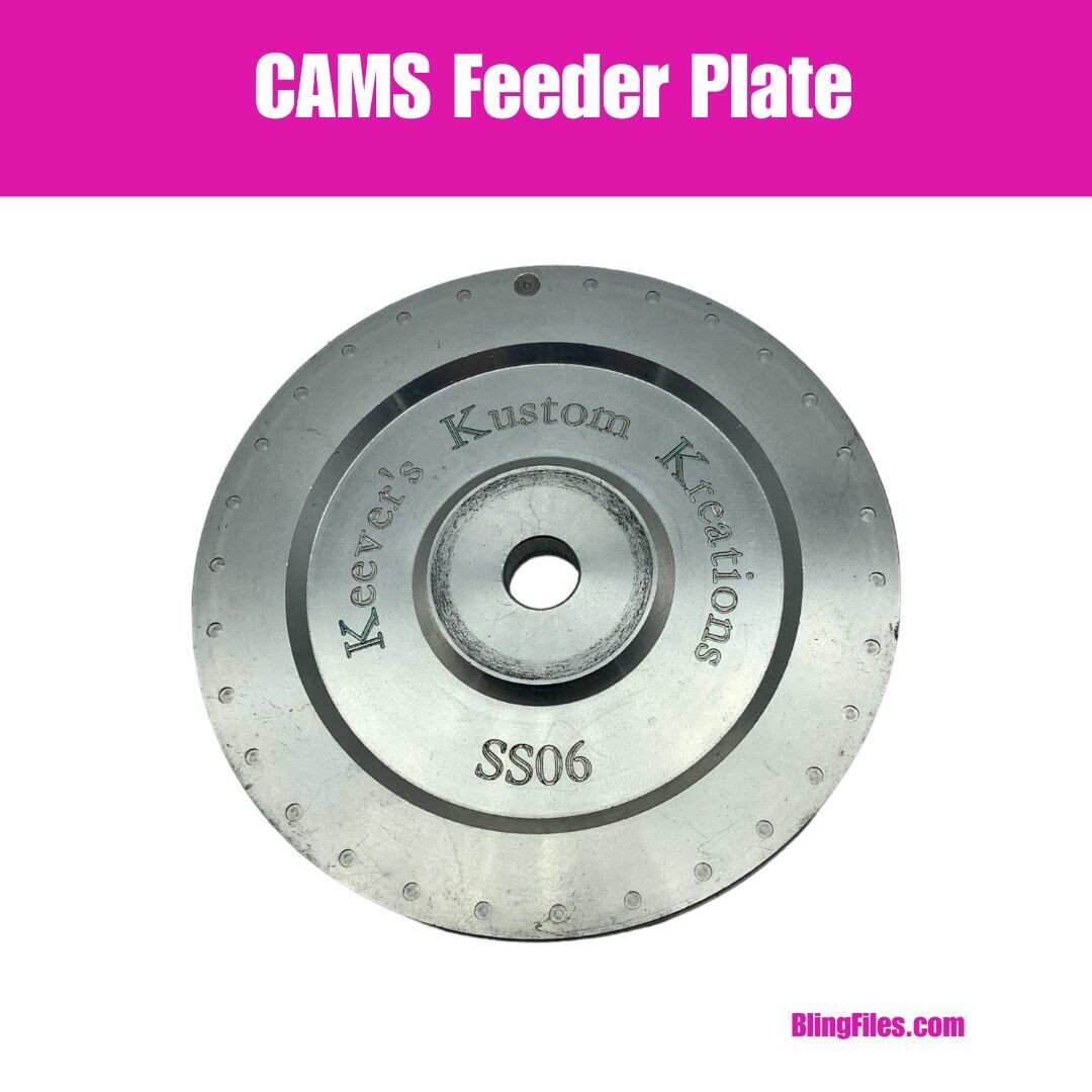 ss6 CAMS Rhinestone Feeder Plate USED