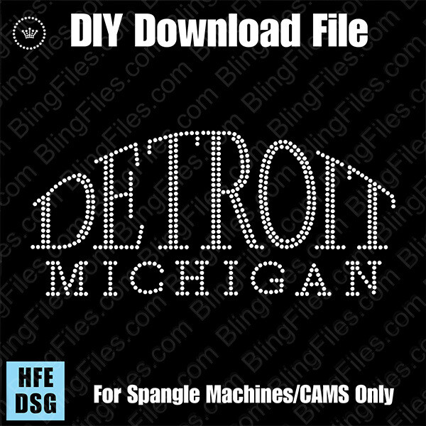 Detroit Michigan Arched Download File - DSG for CAMS/ProSpangle/Elite