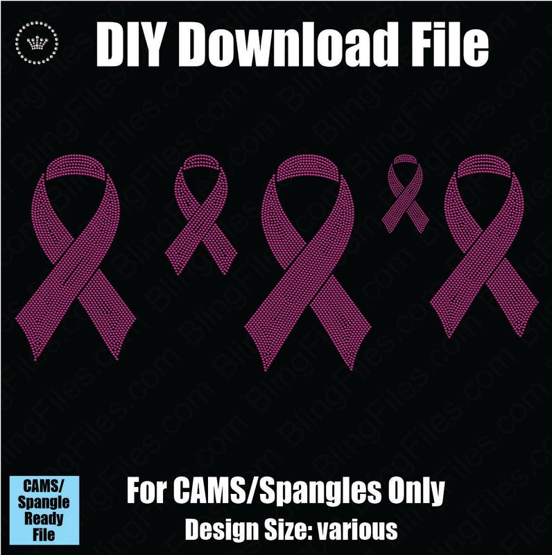 Cancer Awareness Ribbons Variety Pack Download File - DSG for CAMS/ProSpangle/Elite