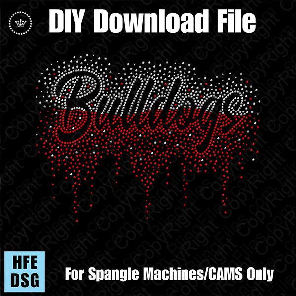 Bulldogs Scatter with Drip TWO Styles Download File - CAMS/ProSpangle