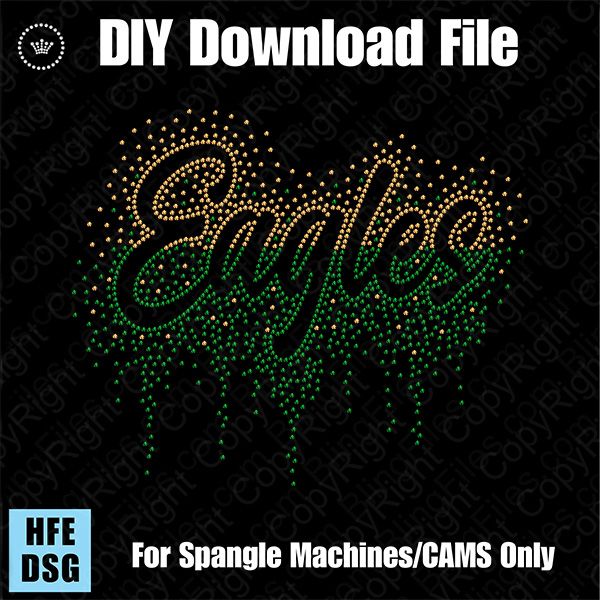 Eagles Scatter with Drip Straight Split Download File - CAMS/ProSpangle