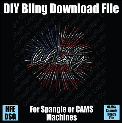 Liberty on Flag Spray DSG Download File - DSG for CAMS/ProSpangle/Elite