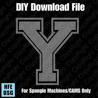 Collegiate Y Extra Large Letter DSG Download File - DSG for CAMS/ProSpangle/Elite