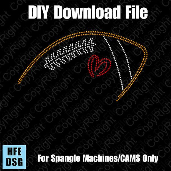 Football Spine with Heart DSG Download File - DSG for CAMS/ProSpangle/Elite
