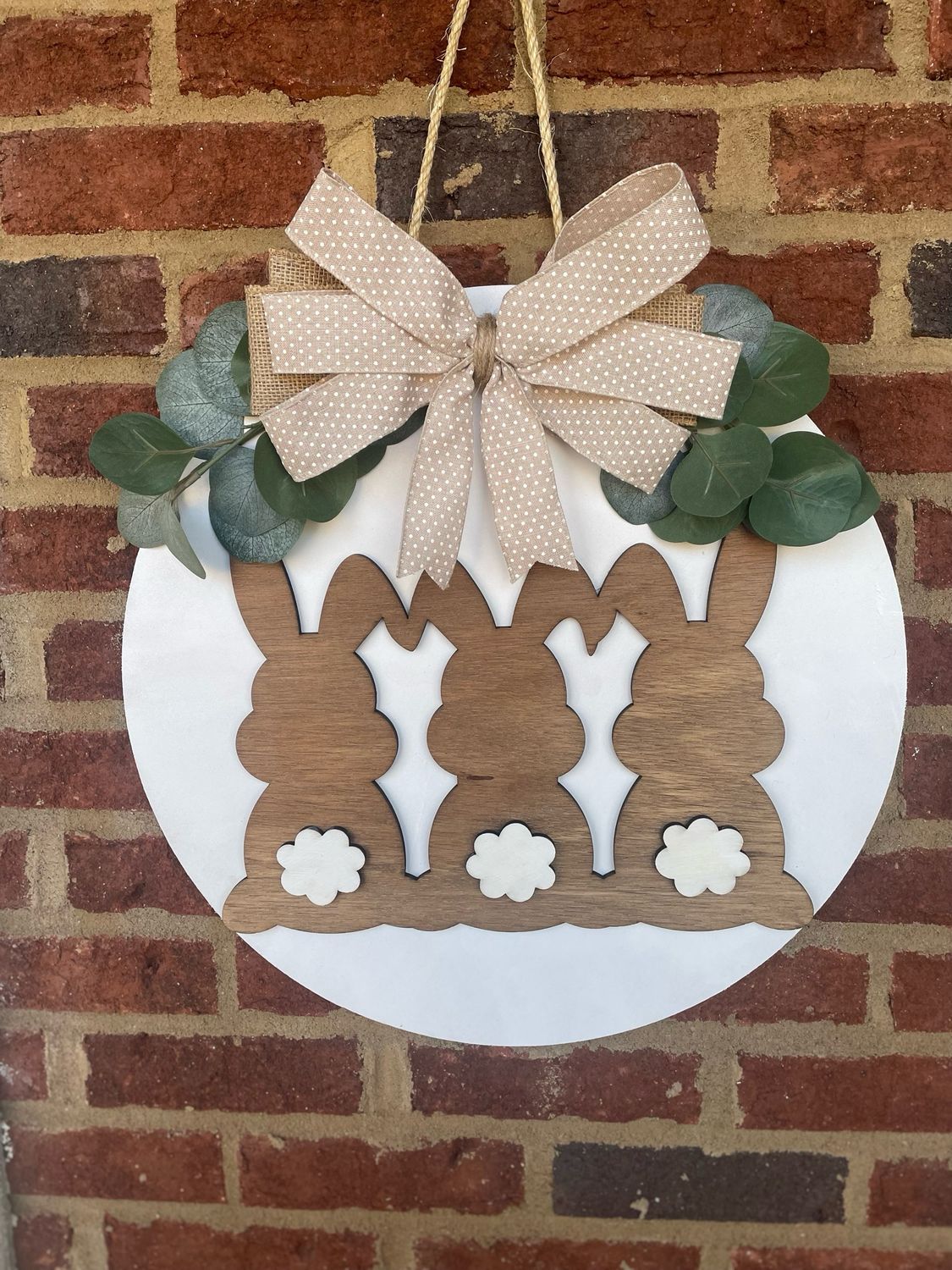 3 Bunnies Door Hanger— Customizable
