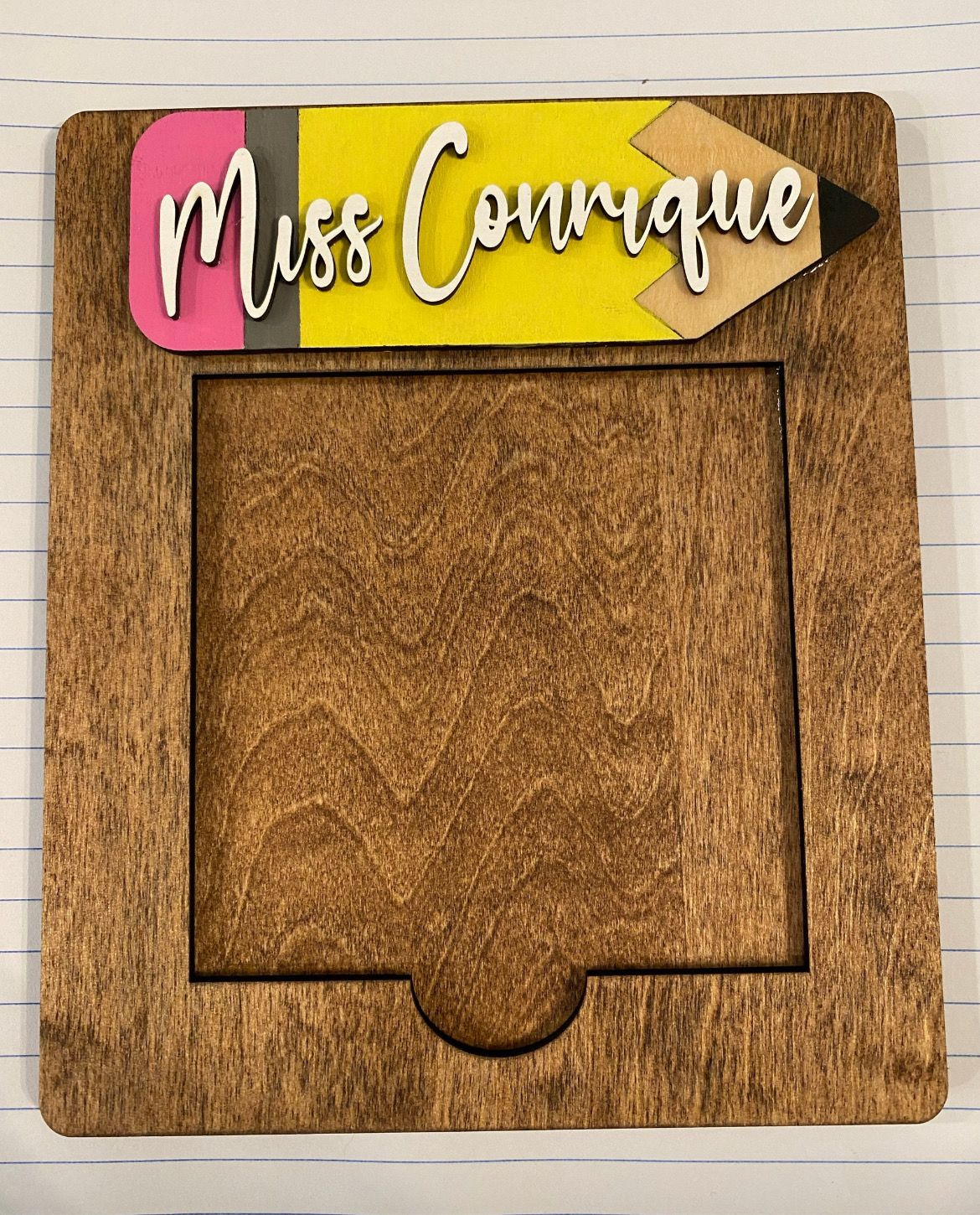 Personalized Post-it Notes Holder