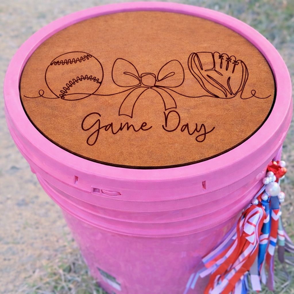Girly Ball Bucket Topper