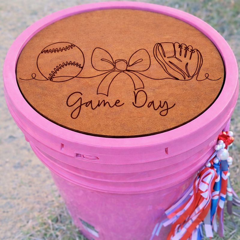 Girly Ball Bucket Topper