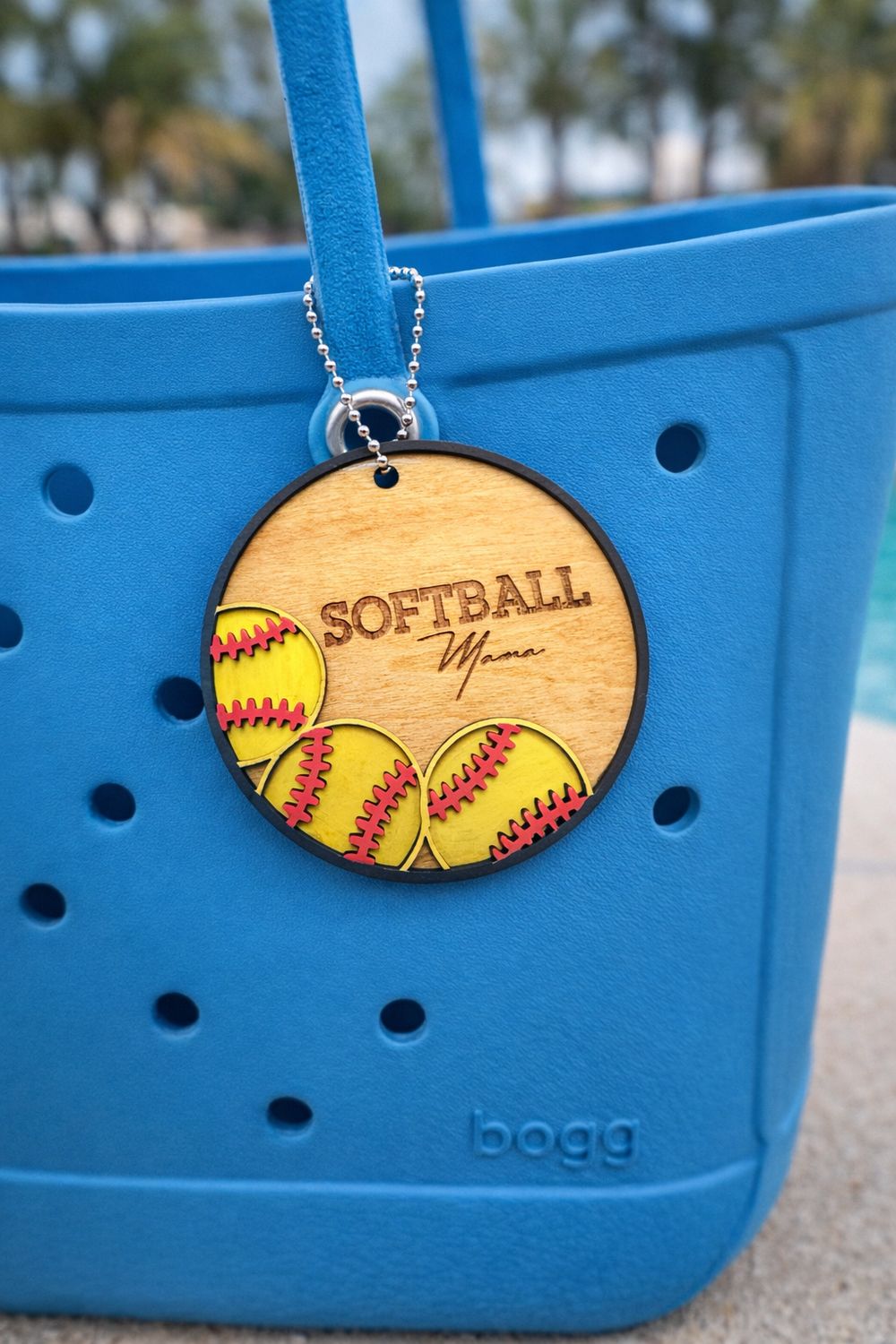 Softball Mama Bag Tag/ornament
