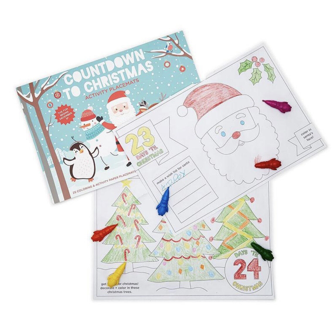 Countdown To Christmas Activity Placemats