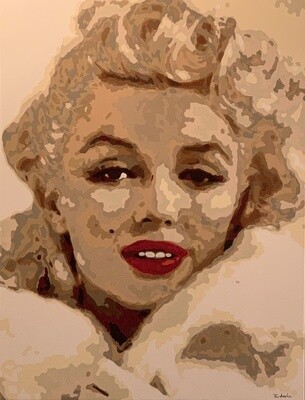 Marilyn Monroe Portrait (framed print)