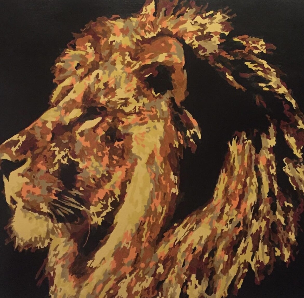 Lion (framed print)