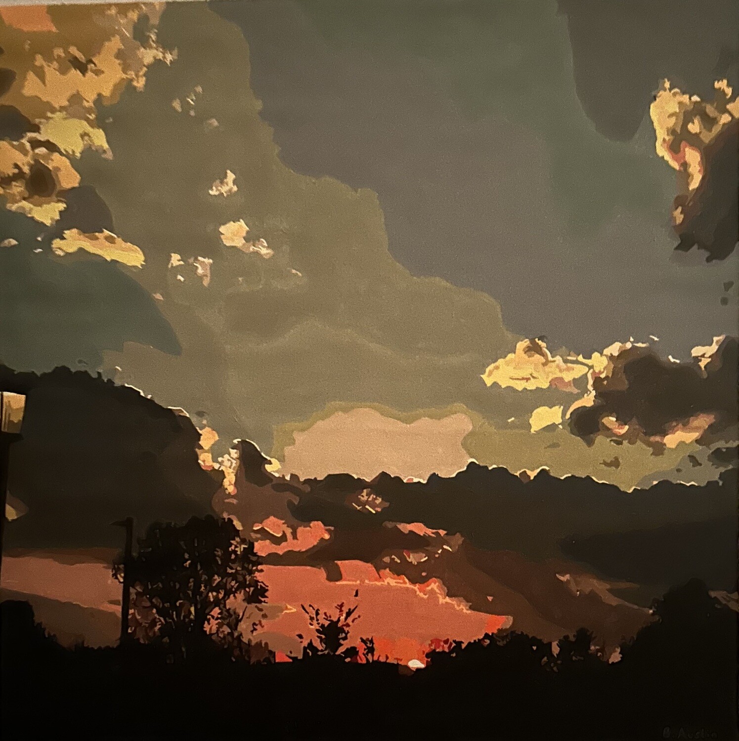 Blue Ridge Dusk  (LIMITED framed print)