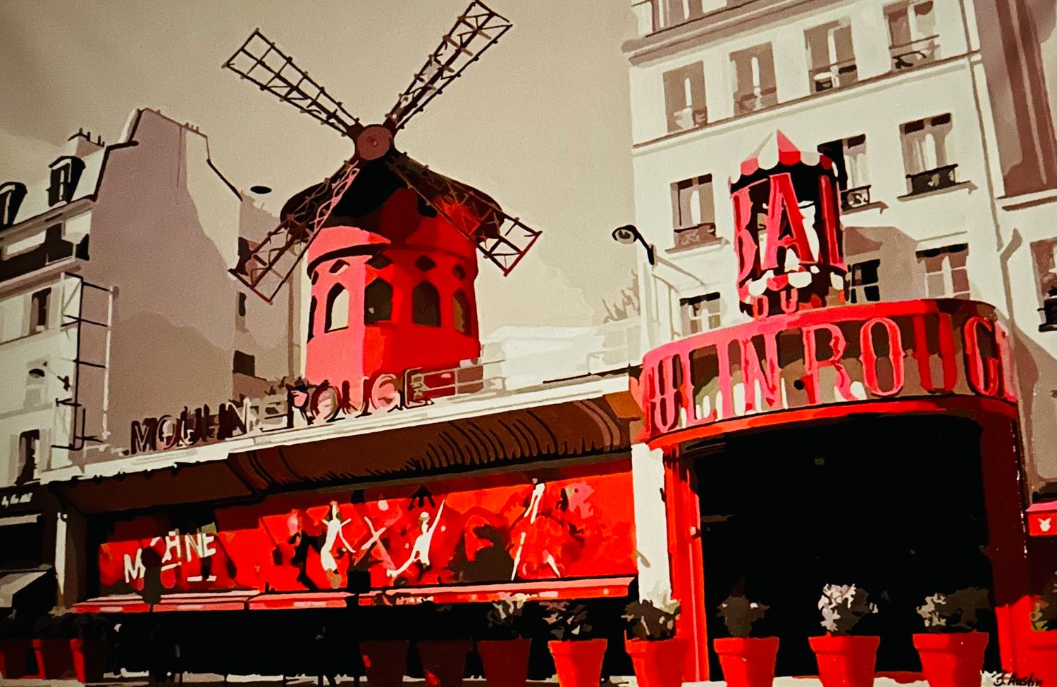 Rendezvous at the Moulin Rouge (LIMITED framed print)