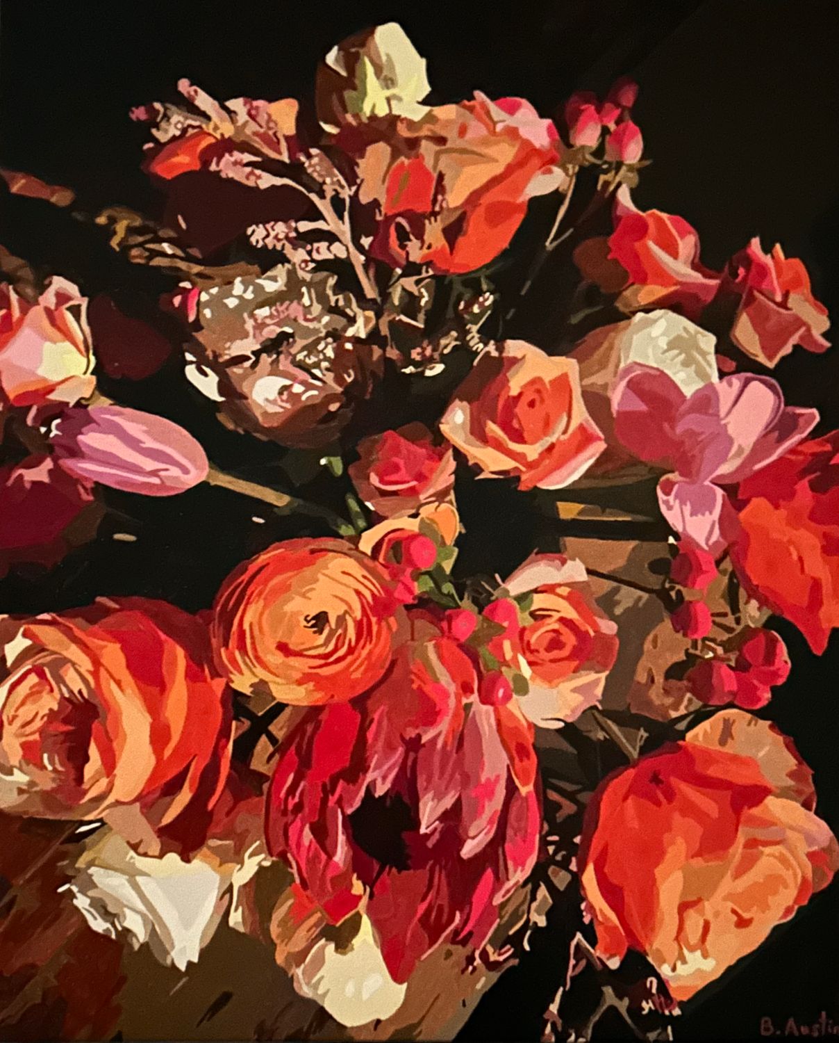 Midnight Garden Splendor (LIMITED framed print)