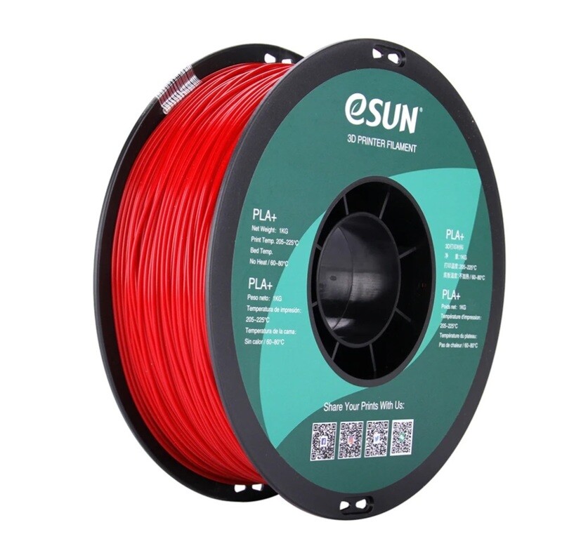 ESUN Fire Engine Red PLA+ 1kg 3D Printer Filament