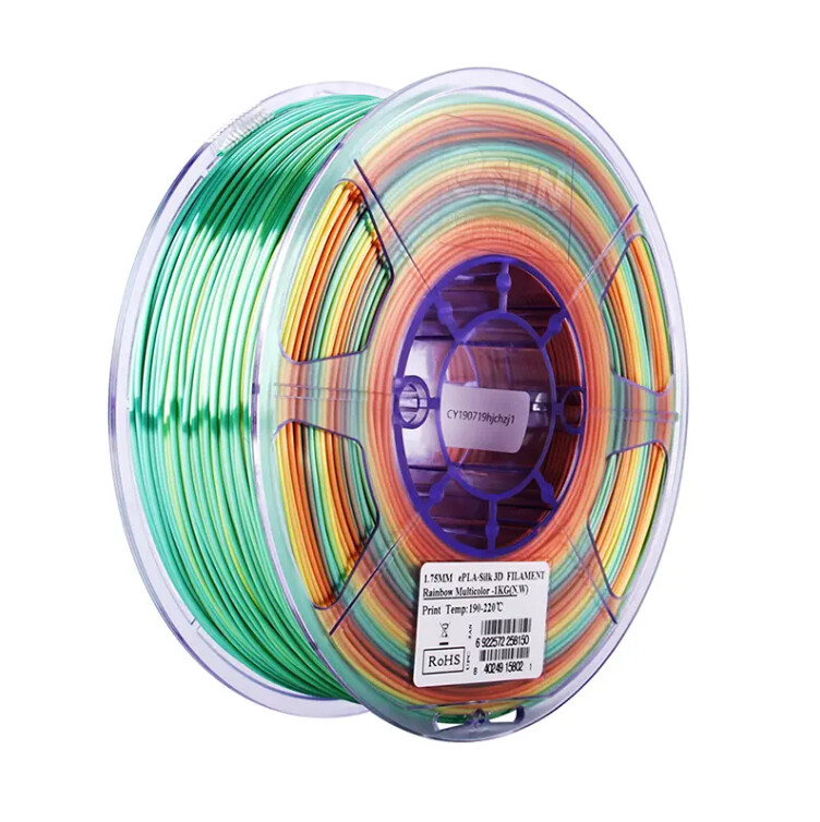 ESUN Silk Rainbow Multicolor PLA 1kg 3D Printer Filament