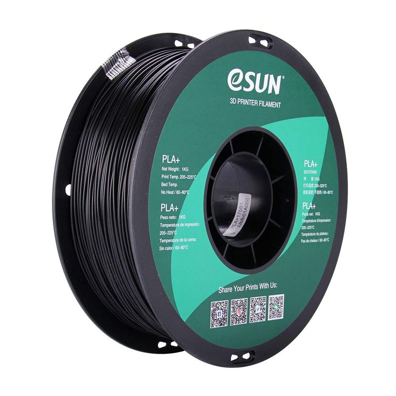ESUN Black PLA+ 1kg 3D Printer Filament