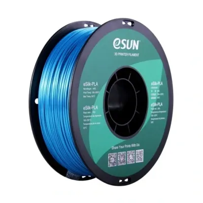 ESUN Cyan eSilk-PLA 1kg 3D Printer Filament