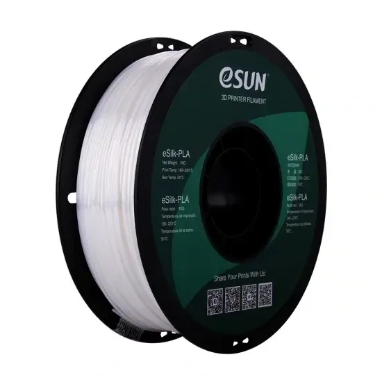 ESUN White eSilk-PLA 1kg 3D Printer Filament