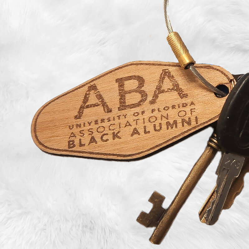 UF Association of Black Alumni Wood Key Chains
