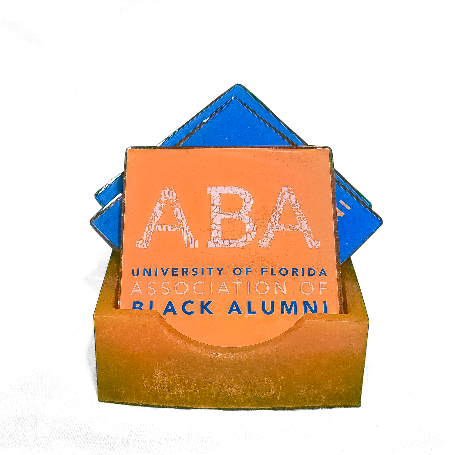 UF ABA Square Resin Handmade Coasters