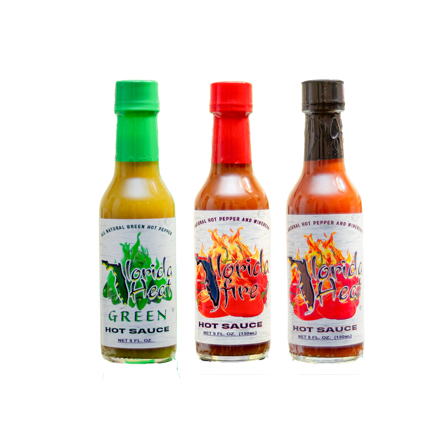 Florida Brand &quot;Try ALL 3&quot;, Hot Sauce Sample Pack