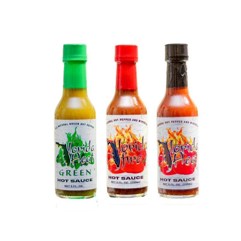 Florida Brand &quot;Try ALL 3&quot;, Hot Sauce Sample Pack