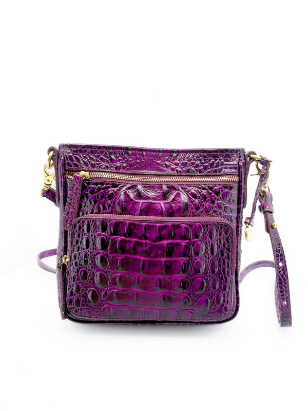 Authentic Brahmin Cleo Crossbody in Dark Iris Melbourne