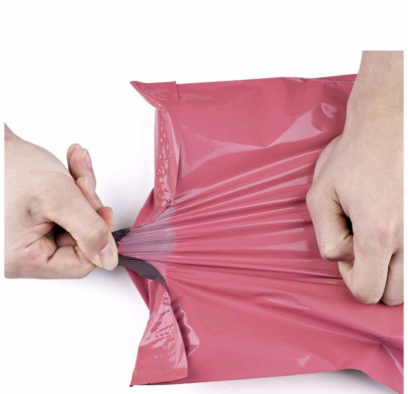 Poly Mailer Shipping Bags, Red/Purple, 10x14 Inch, Self Seal Adhesive Strip, Water Resistant, Tear Proof, 50 Pack
