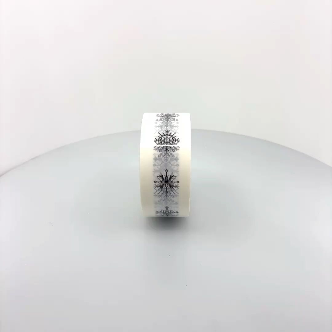 Winter Frost Snowflake Shipping Tape - Single Roll