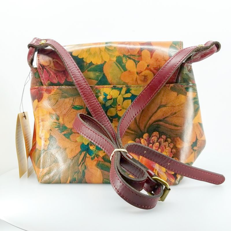 Patricia Nash spring multicolor Leandra flap Floral Crossbody Bag