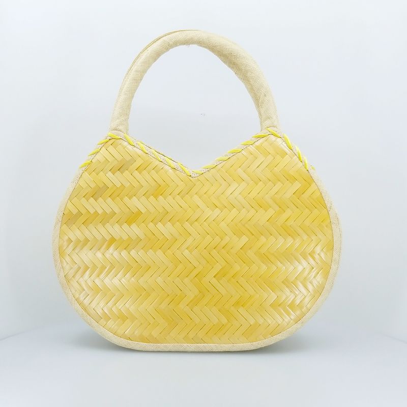 Woven Floral Butterfly Straw Weave Tote Bag