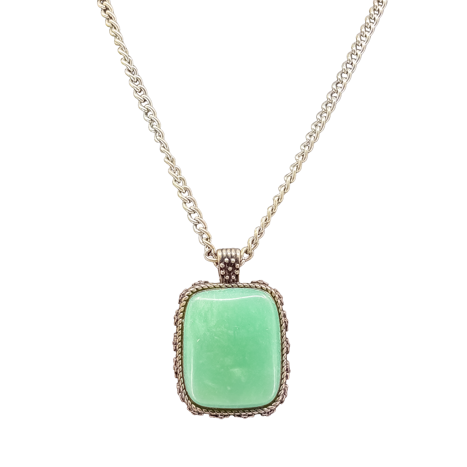 Lucky Brand Silver Turquoise Stone Reversible Pendant Necklace with earrings Lucky Brand Silver Turquoise Stone Reversible Pendant Necklace with earrings