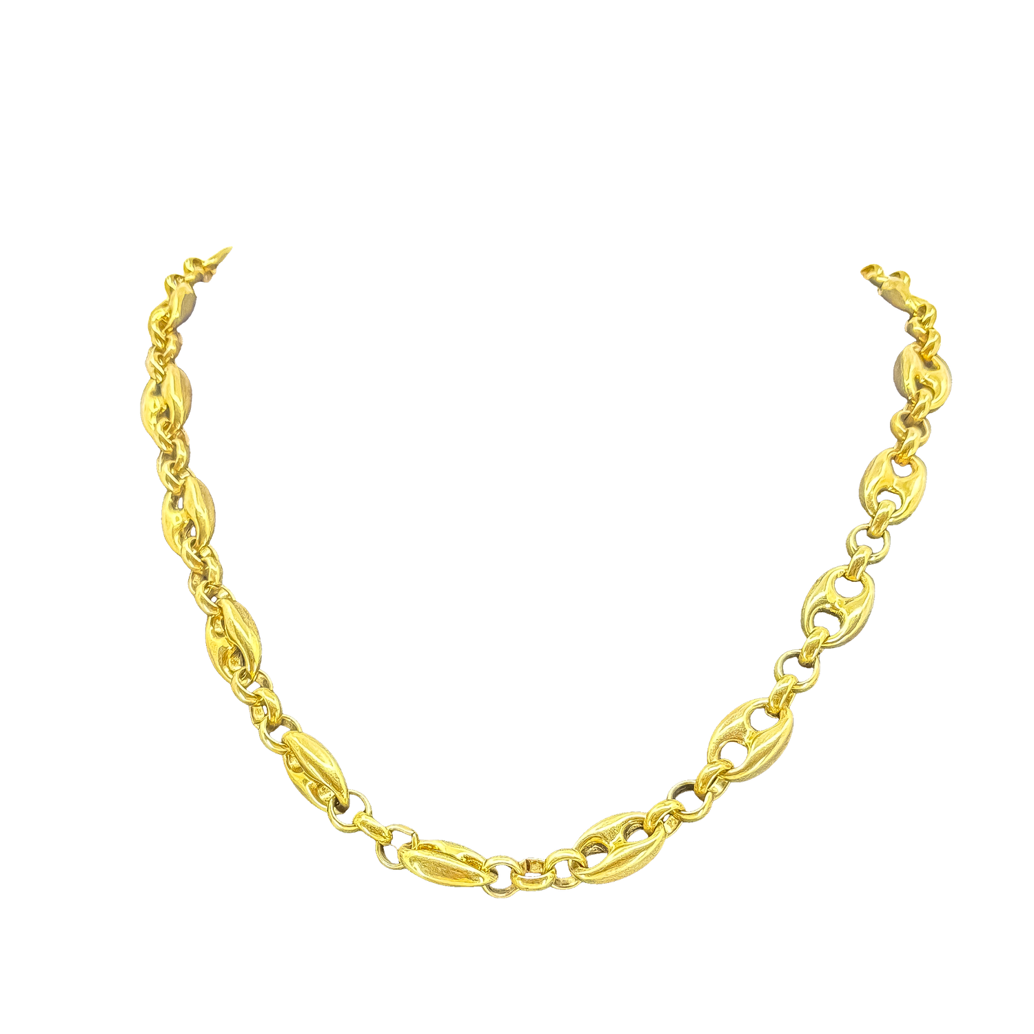 Gold Puffed Linked Marnier's Chain