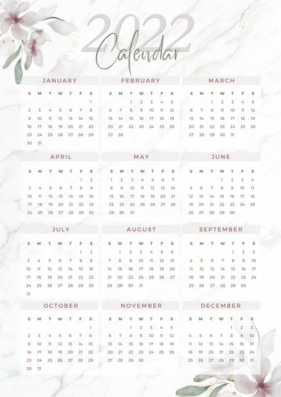 Post Calendar 2022