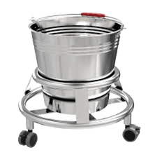 CUBETA DE PATADA DE ACERO INOXIDABLE  ▸ CAPACIDAD 14 L