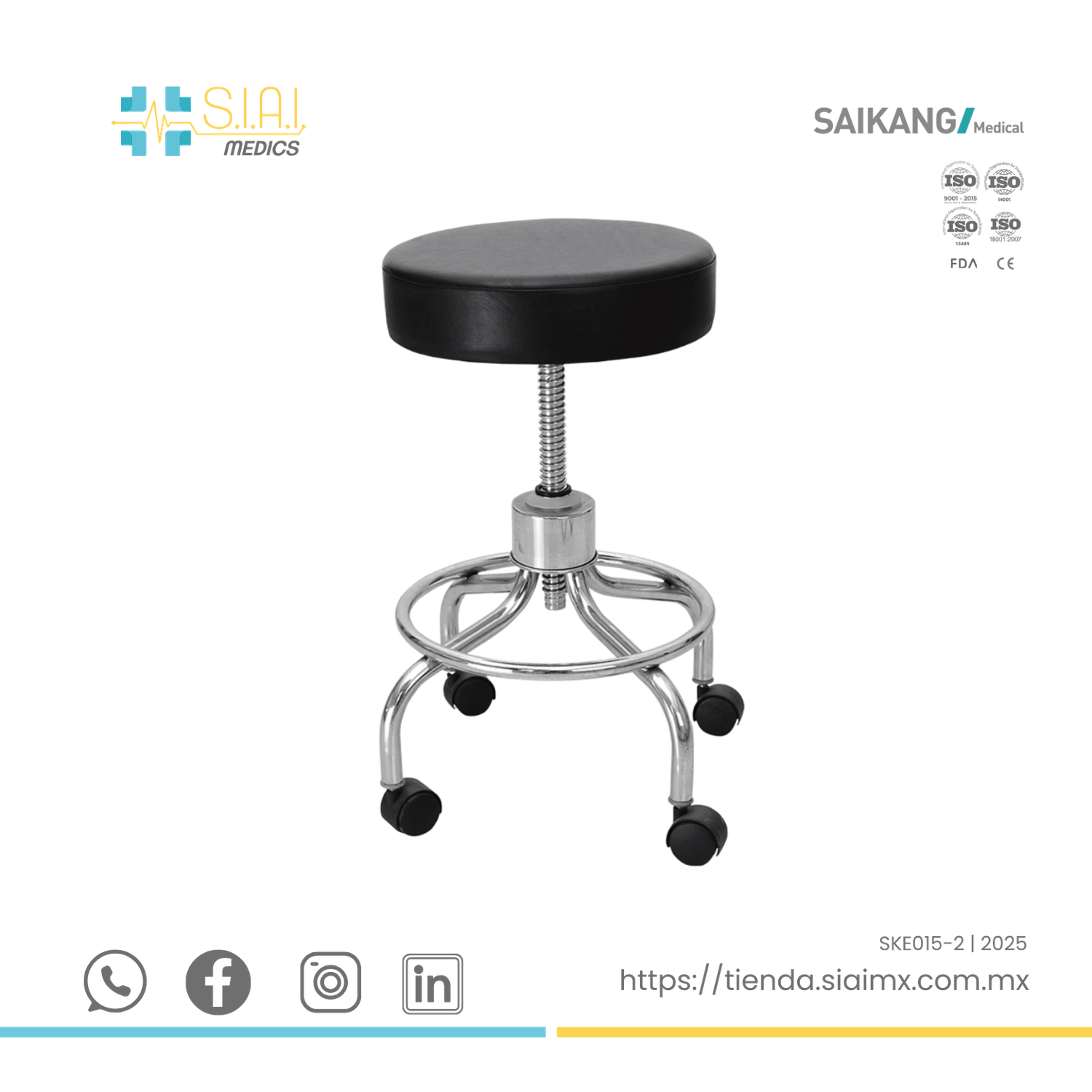 BANCO TABURETE SIN RESPALDO