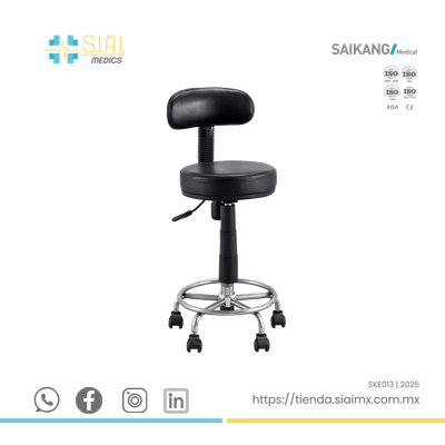 BANCO TABURETE CON RESPALDO