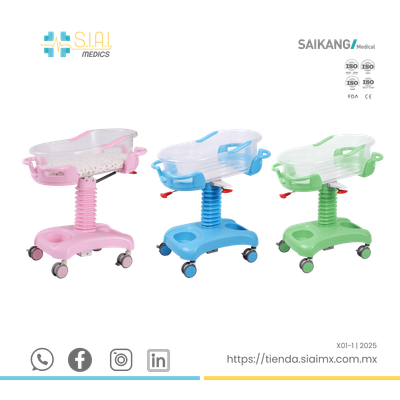 BACINETE NEONATAL ▸ COLORES ROSA - AZUL - VERDE