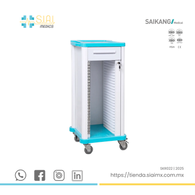 CARRO PORTA EXPEDIENTE PARA 20 EXPEDIENTES ▸ABS