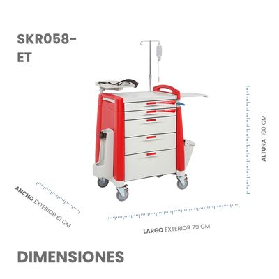 CARRO ROJO DE EMERGENCIA ELITE ▸ABS