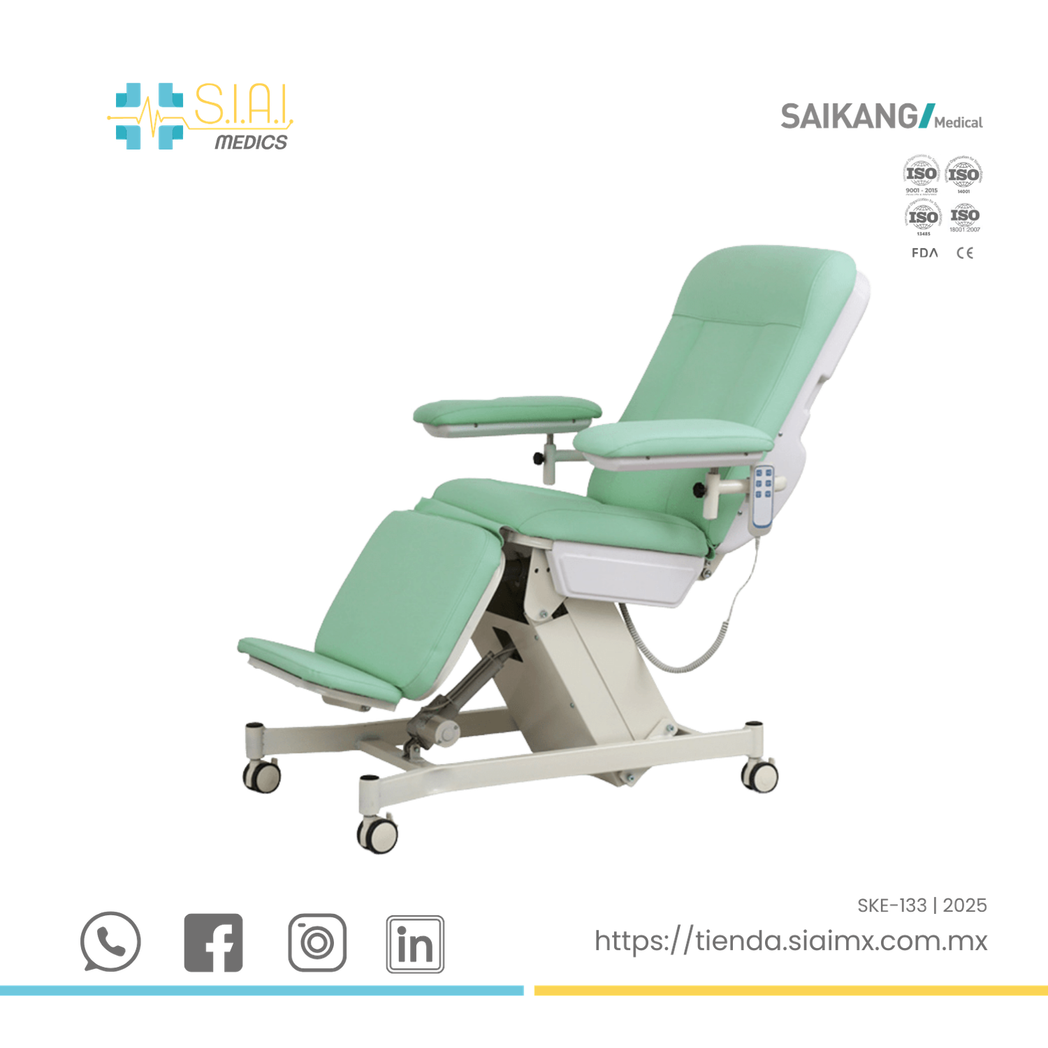 REPOSET 3 POSICIONES EN FORMA ELÉCTRICA