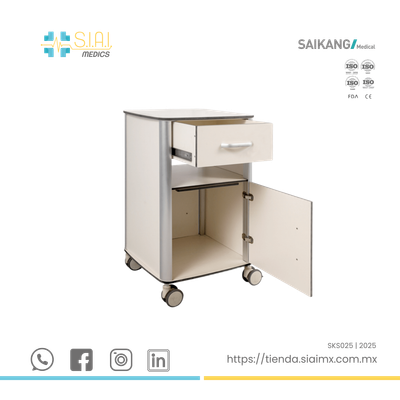 BURÓ HOSPITALARIO  ▸RESINA ▸ COLOR MADERA