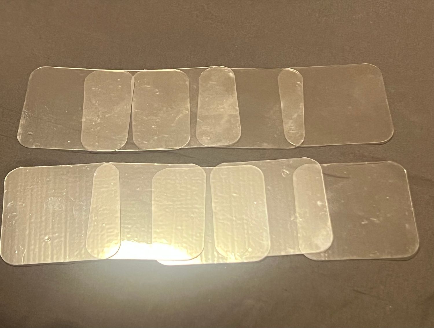 10 Stk. doppelseitiges Textilklebeband für wiederverwendbare Pasties