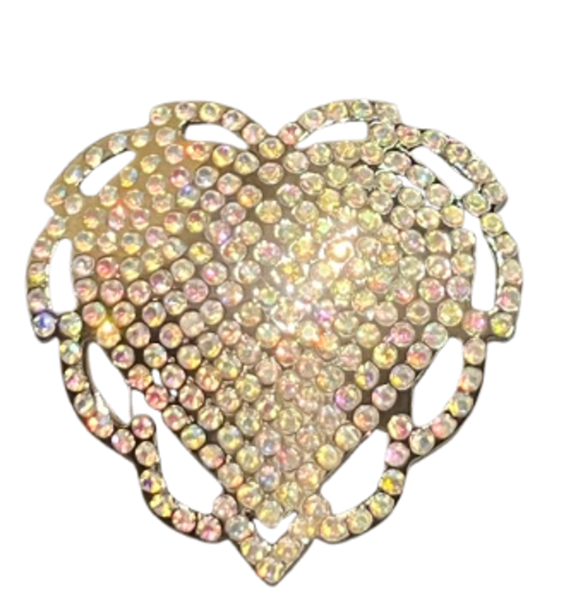 1 Paar Kunststoff-Bling-Bling-Herzen Nipplepads 1 Paar Kunststoff-Bling-Bling-Herzen Nipplepads