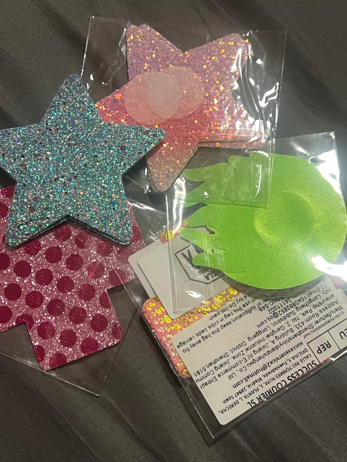 Nipplepads-Auswahl mit 5 verschiedenen Designs (total 12 Stk.)