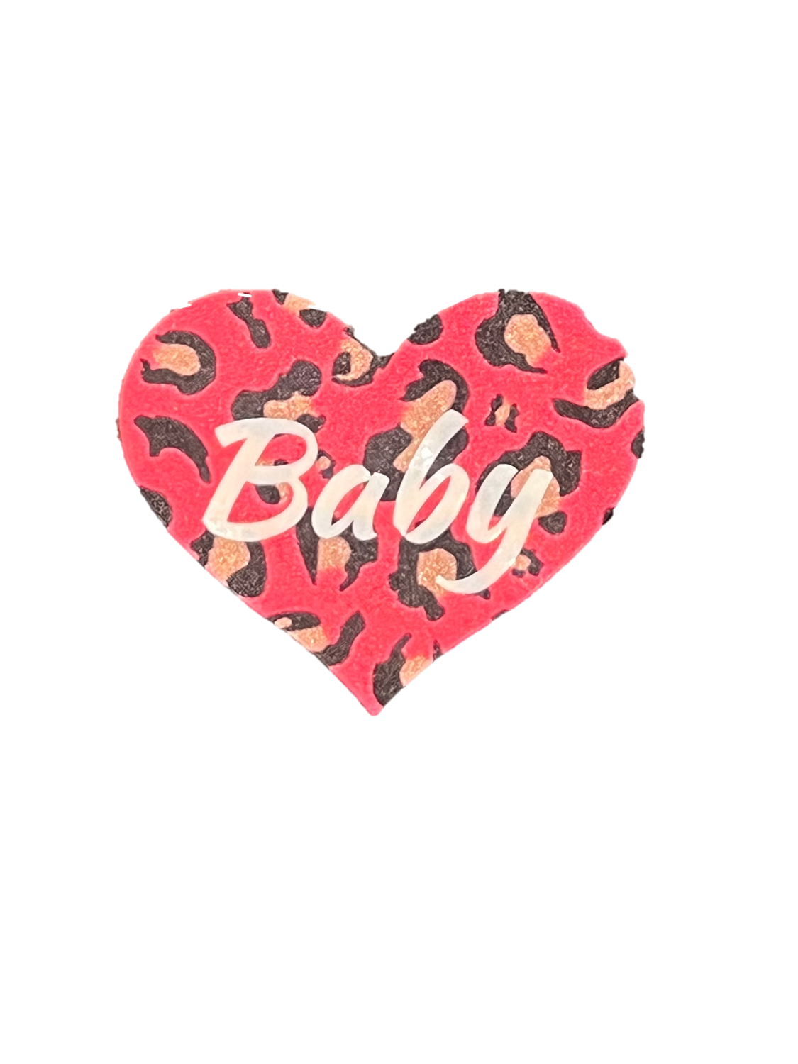 Pink herzförmige Pasties mit "Baby"