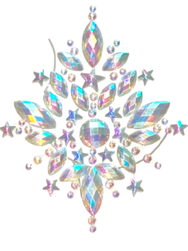 Stern-Brustverzierung mit Strasssteinen