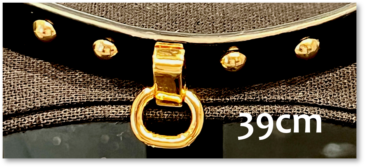 Lederhalsband 'Tease' 39cm